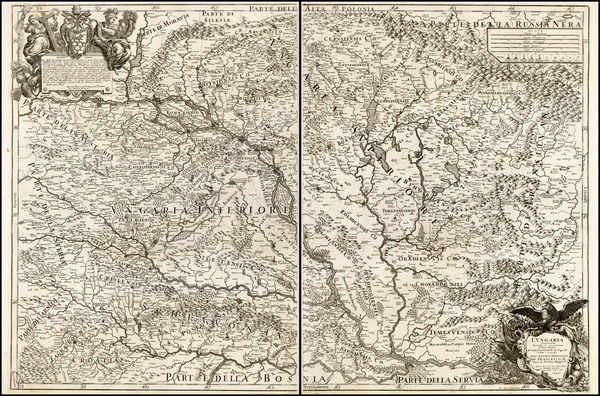 8-Austria, Hungary, Romania and Balkans Map By Giacomo Giovanni Rossi - Giacomo Cantelli da Vigno