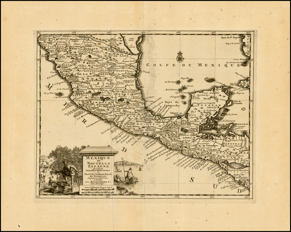 22-Mexico and Central America Map By Pieter van der Aa