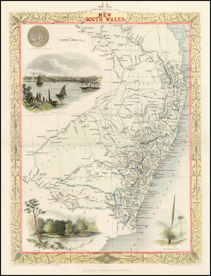 9-Australia Map By John Tallis