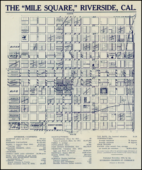 93-California Map By Riverside Chamber of Commerce