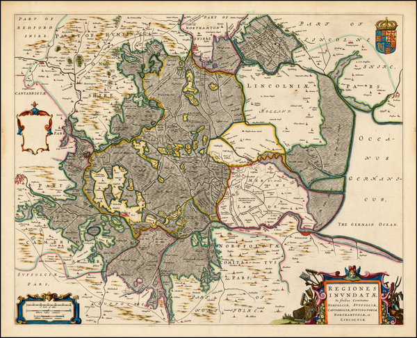 51-British Isles Map By Johannes Blaeu