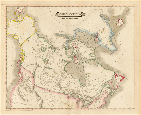 15-Rocky Mountains, Alaska and Canada Map By Daniel Lizars