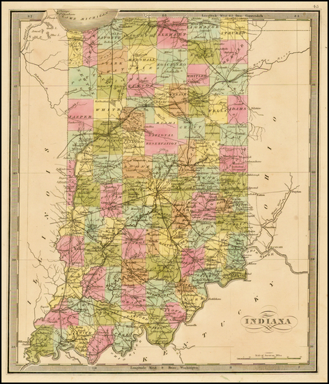 22-Indiana Map By Jeremiah Greenleaf