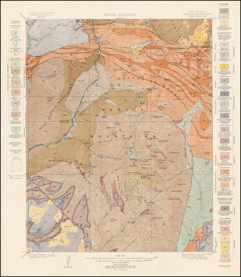 28-Rocky Mountains Map By U.S. Geological Survey