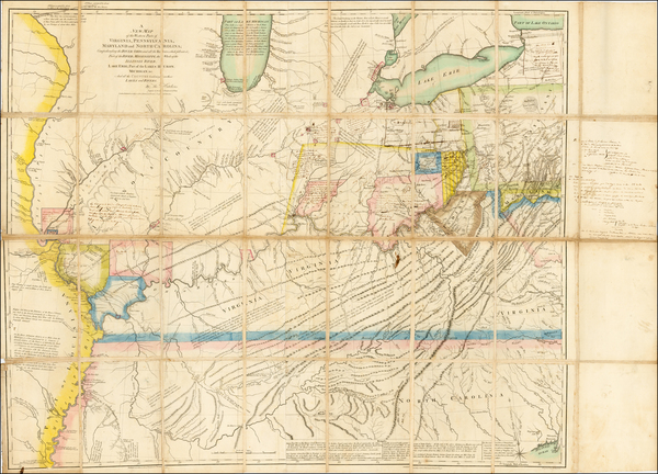 55-Mid-Atlantic, South, Southeast and Midwest Map By Thomas Hutchins