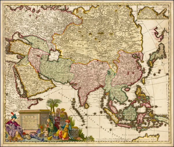 35-Asia and Asia Map By Carel Allard