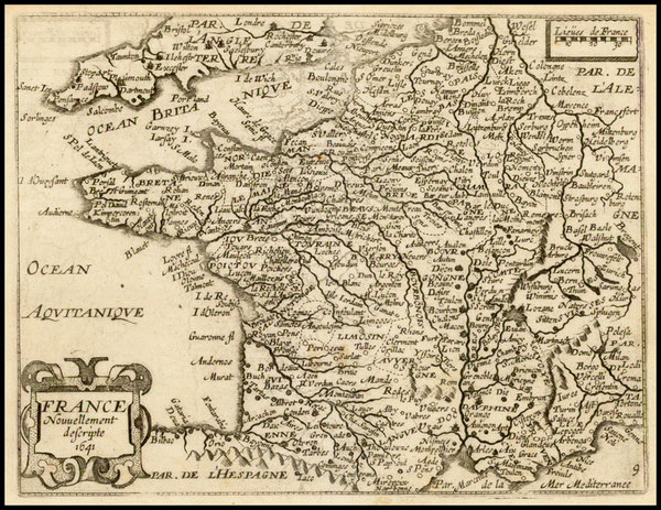 40-France Map By Jean Boisseau