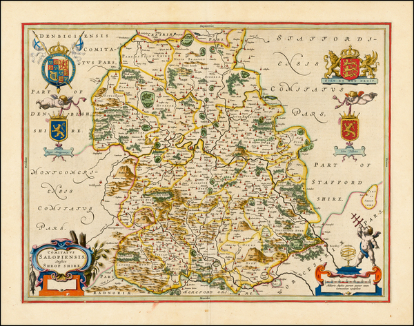 76-British Isles Map By Johannes Blaeu