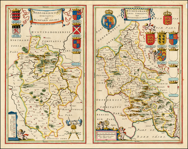 70-British Isles Map By Johannes Blaeu