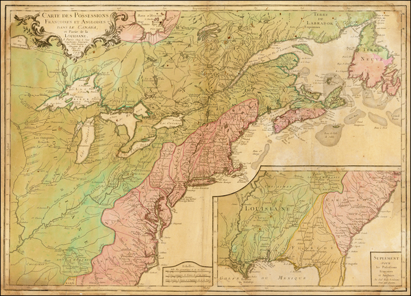 34-United States, New England, Mid-Atlantic, Southeast, Midwest and Canada Map By Pierre-Nicolas B