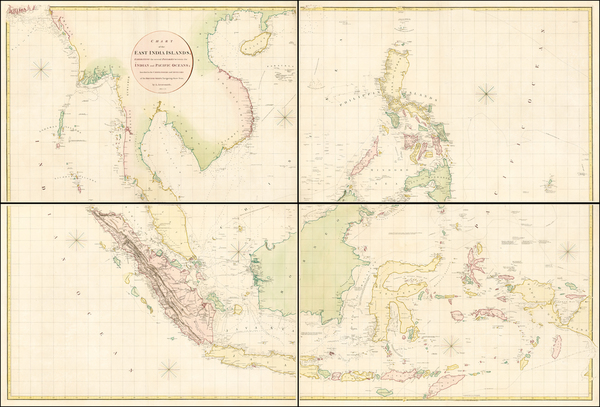 8-China, Southeast Asia, Philippines and Other Islands Map By Aaron Arrowsmith