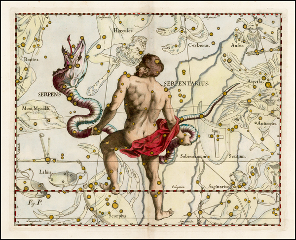 40-Celestial Maps Map By Johannes Hevelius