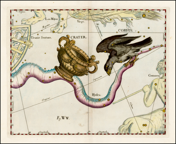 98-Celestial Maps Map By Johannes Hevelius