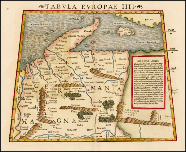 5-Austria, Hungary, Baltic Countries, Scandinavia and Germany Map By Sebastian Munster