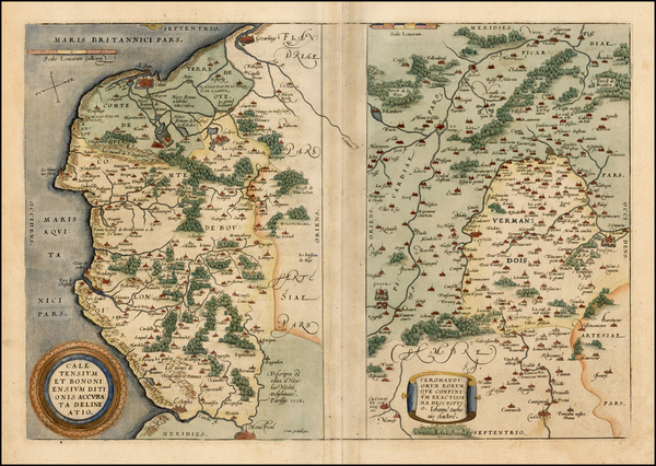 33-France Map By Abraham Ortelius