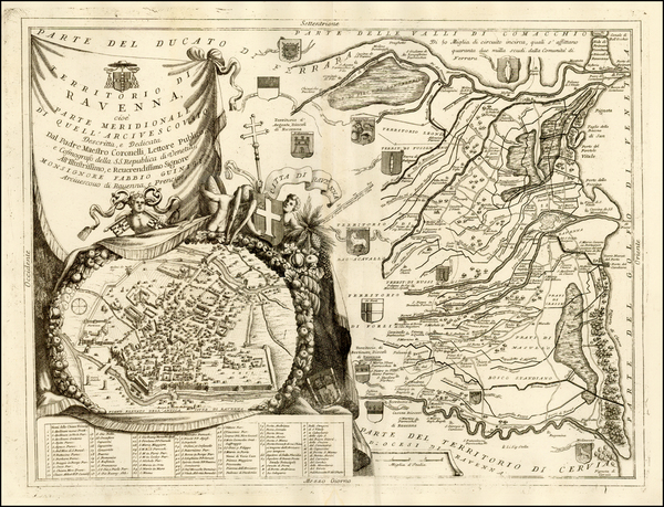 67-Italy Map By Vincenzo Maria Coronelli