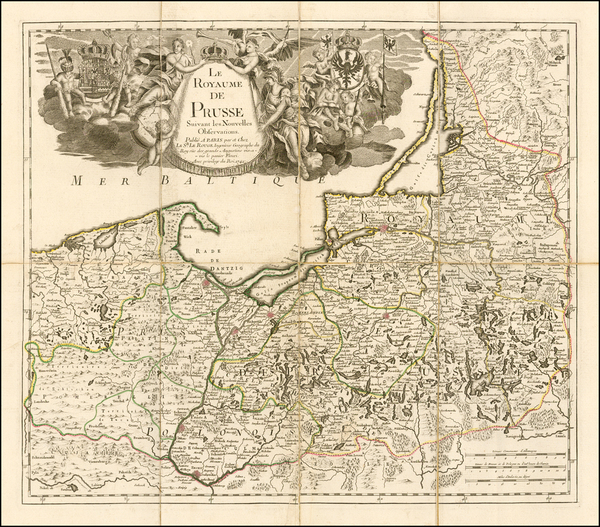 82-Poland and Baltic Countries Map By George Louis Le Rouge