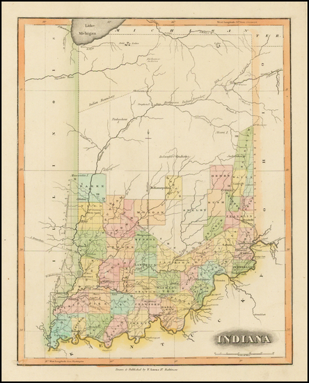 19-Midwest and Indiana Map By Fielding Lucas Jr.