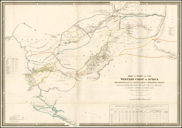 54-West Africa Map By James Wyld