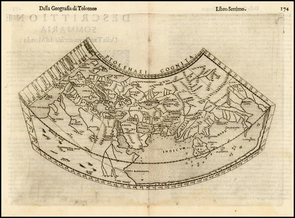 19-World and World Map By Girolamo Ruscelli