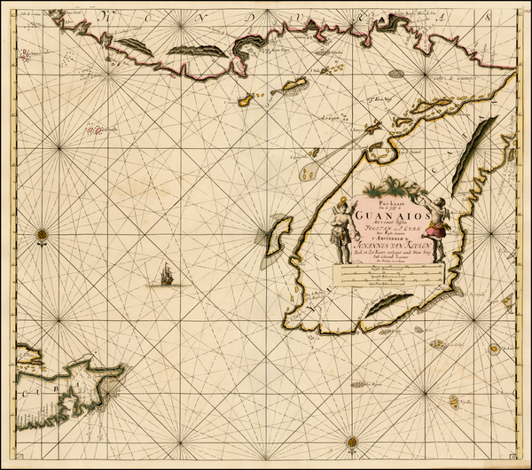 16-Mexico, Caribbean and Central America Map By Johannes Van Keulen