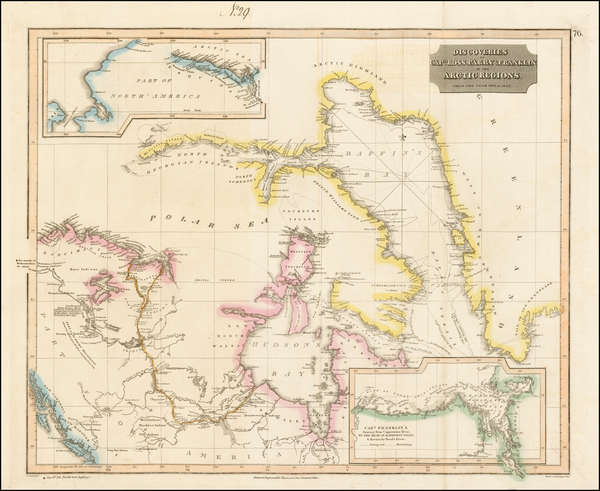 20-Polar Maps, Alaska and Canada Map By John Thomson