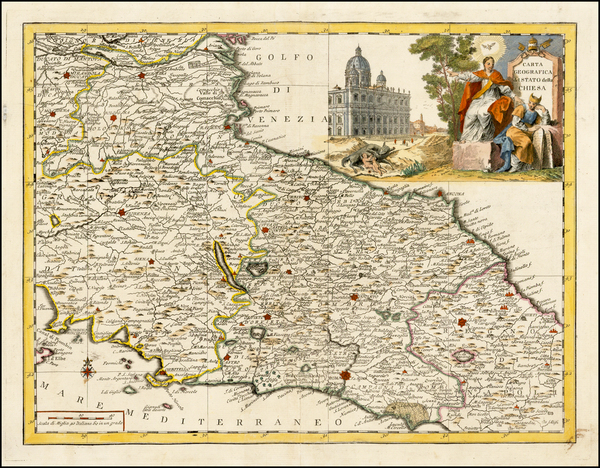 12-Italy Map By Giambattista Albrizzi