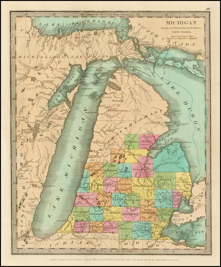 54-Midwest Map By David Hugh Burr