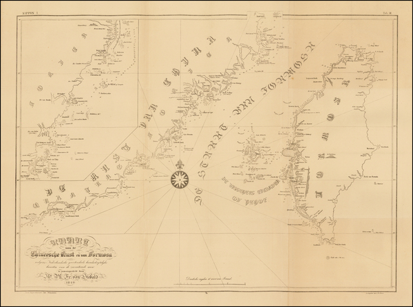 85-China and Other Islands Map By Phillip Franz von Siebold