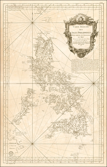 71-Southeast Asia and Philippines Map By Jacques Nicolas Bellin