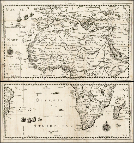 92-Africa Map By Levinus Hulsius