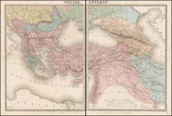 4-Turkey, Mediterranean, Turkey & Asia Minor and Greece Map By J. Andriveau-Goujon