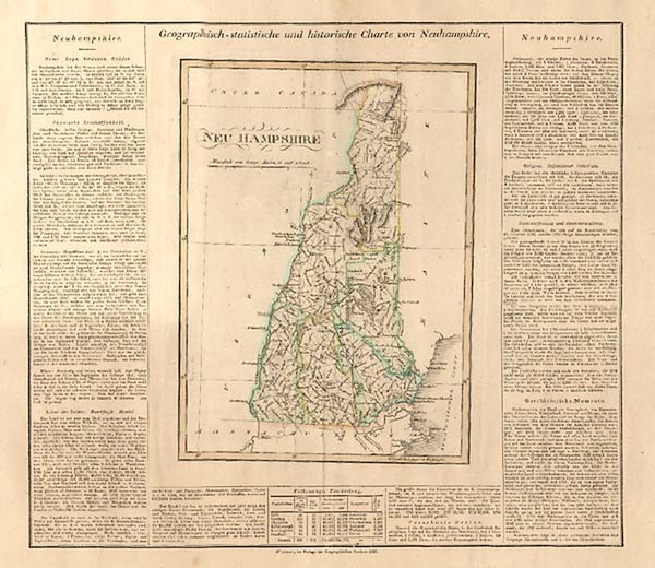 13-New England Map By Carl Ferdinand Weiland