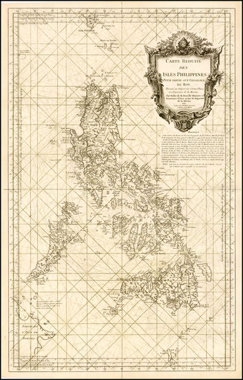 43-Philippines Map By Jacques Nicolas Bellin