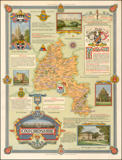 80-British Isles Map By Ernest Clegg