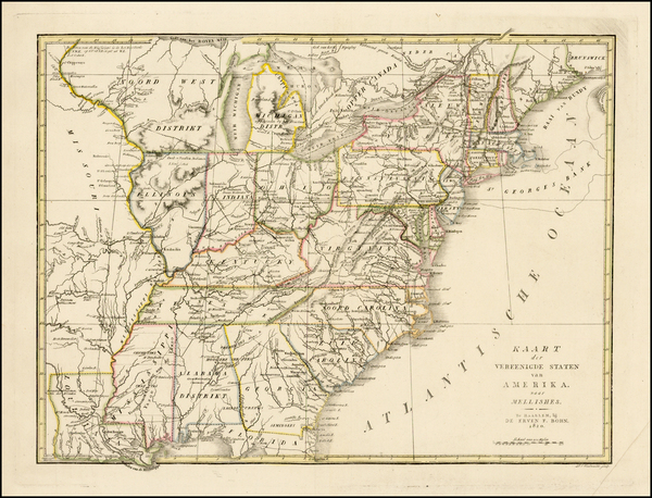 48-United States and South Map By Ervan F. Bohn