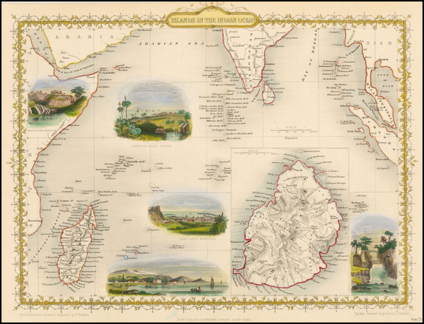 0-India, Southeast Asia and Other Islands Map By John Tallis