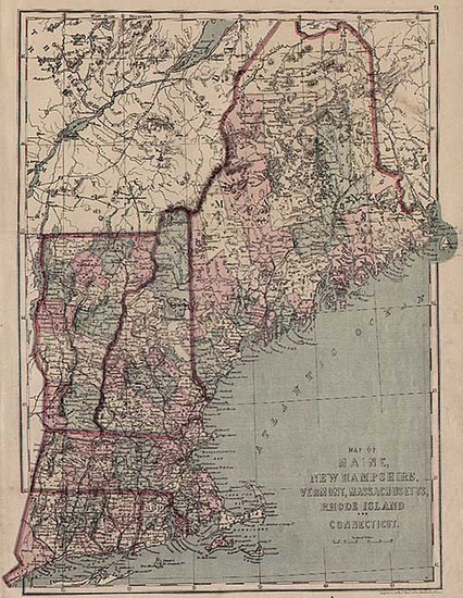 57-New England Map By J. David Williams