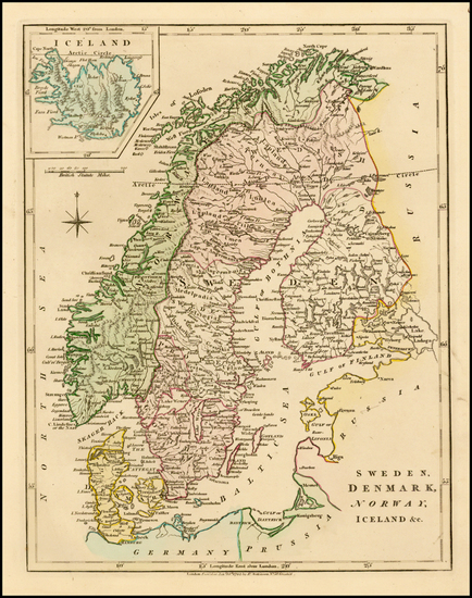 42-Scandinavia and Iceland Map By Robert Wilkinson