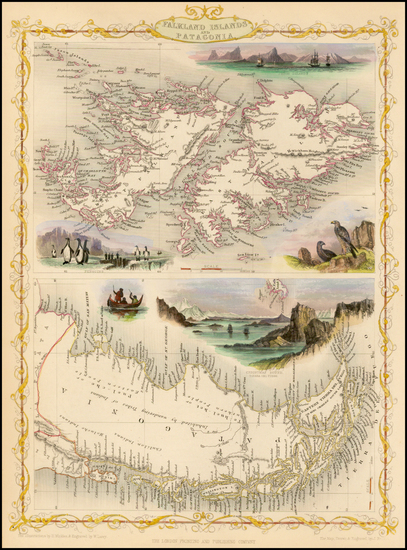 43-South America Map By John Tallis
