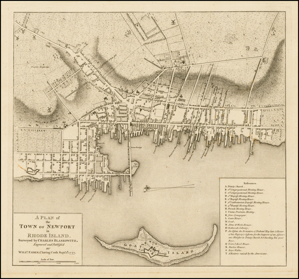 85-New England Map By William Faden