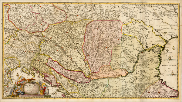 93-Austria, Hungary, Romania, Czech Republic & Slovakia, Balkans and Bulgaria Map By Carel All