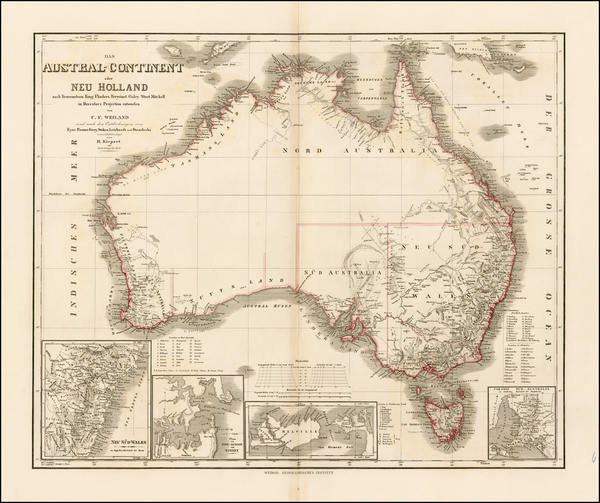 6-Australia Map By Heinrich Kiepert