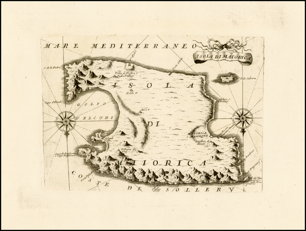 84-Spain and Balearic Islands Map By Vincenzo Maria Coronelli