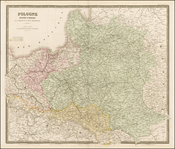 7-Poland Map By J. Andriveau-Goujon