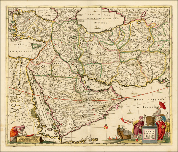 6-Turkey, Central Asia & Caucasus, Middle East and Balearic Islands Map By Frederick De Wit