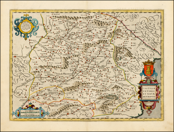 6-Spain Map By Jodocus Hondius