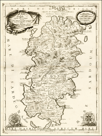 19-Italy Map By Vincenzo Maria Coronelli