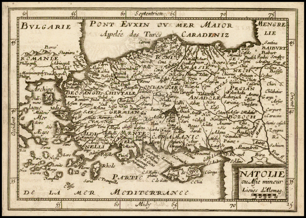 6-Turkey, Turkey & Asia Minor and Balearic Islands Map By Jean Boisseau