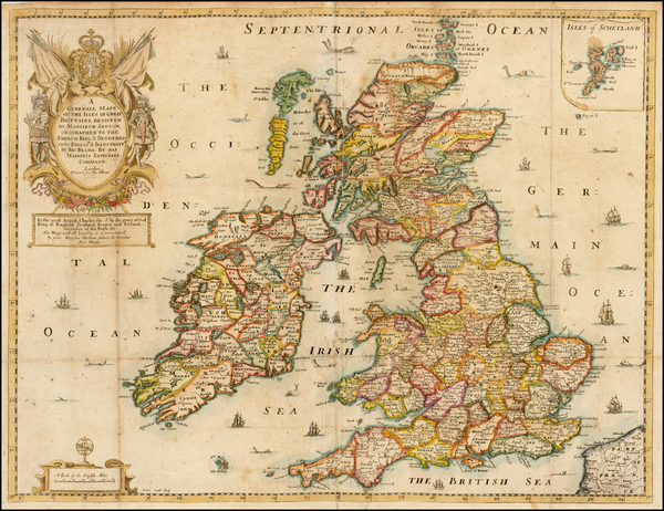 23-British Isles Map By Richard Blome